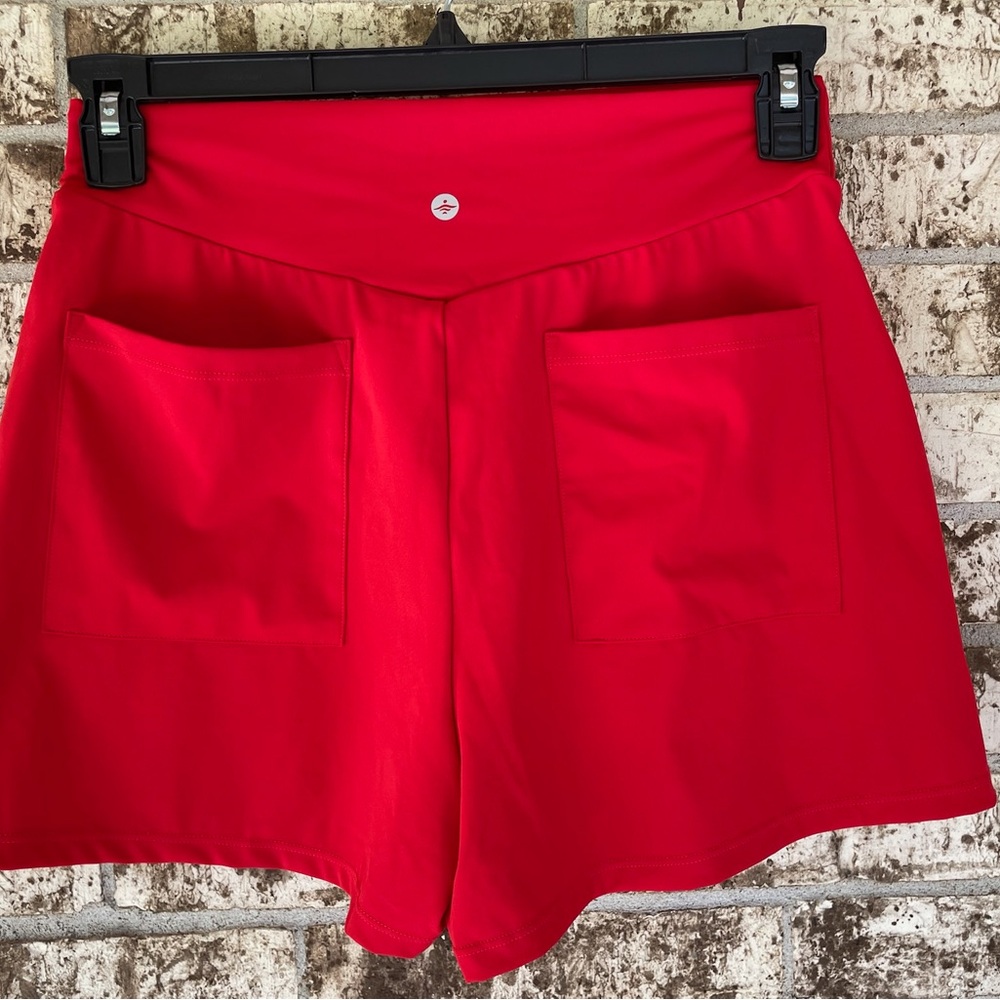 HALARA Bright Red Athletic Shorts - Picture 5 of 5